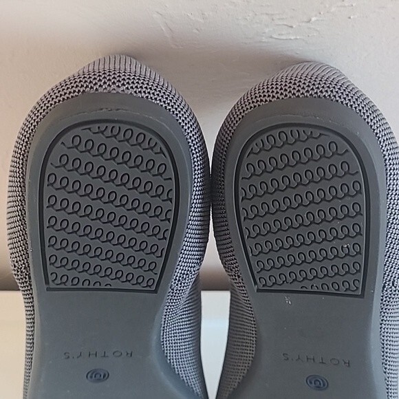 Rothys The Point Pebble Gray Flats Women's Size 10.5 - Picture 9 of 16